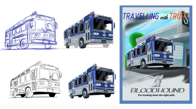 Example of illustration poster